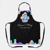 Cupcake Bäckerei Konditorei Koch Holographic Tropf Schürze (Vorderseite)