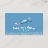 Cupcake Bäckerei Konditorei Koch Piping Bag Heftlo Visitenkarte (Vorderseite)