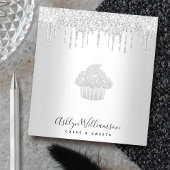 Cupcake Bäckerei Konditorei Koch Silver Glitzer Tr Notizblock