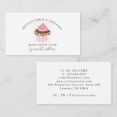 Cupcake Bäckerei Konditorei Koch Visitenkarte (Vorne/Hinten)