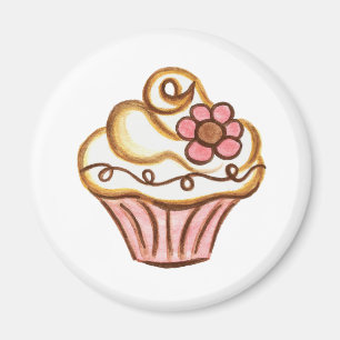 Cupcake-Bäckerei-Küchenmagnet Magnet
