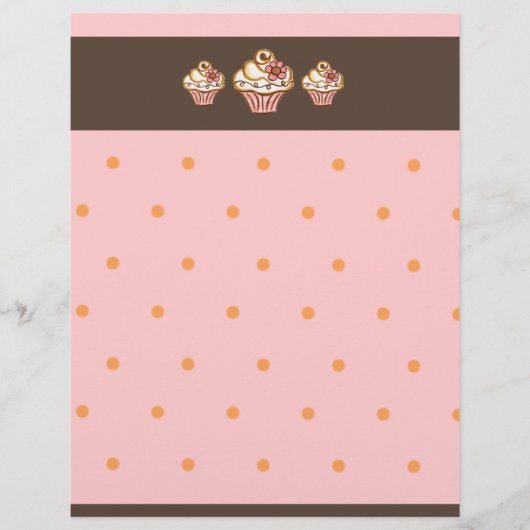 Cupcake Bäckerei Letterhead (Vorderseite)