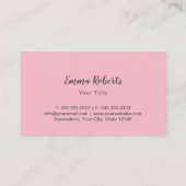 Cupcake Bäckerei Süßigkeiten Leckereien Gold Confe Visitenkarte (Rückseite)