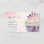 Cupcake Bäckerei Visitenkarte (Rückseite)