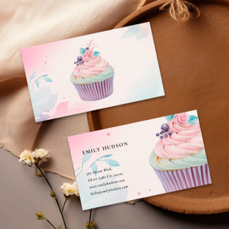 Cupcake Bäckerei Visitenkarte