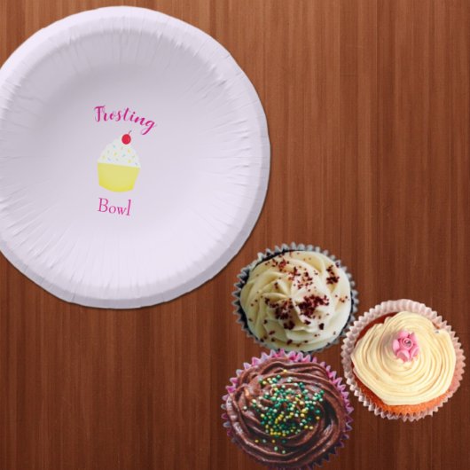 Cupcake-Backfrostschüssel Geburtstag Pappteller