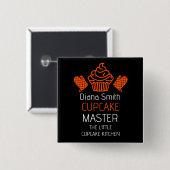 Cupcake Backkurs Button (Vorne & Hinten)
