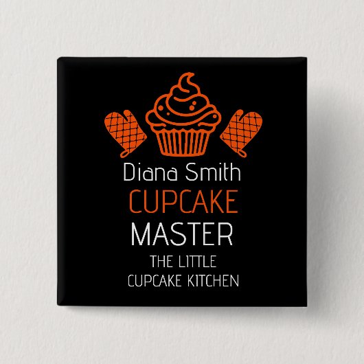 Cupcake Backkurs Button (Vorderseite)