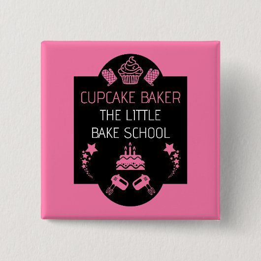 Cupcake Backkurs Button (Vorderseite)
