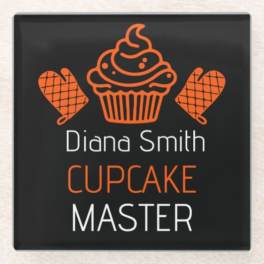 Cupcake Backkurs Glasuntersetzer (Vorderseite)