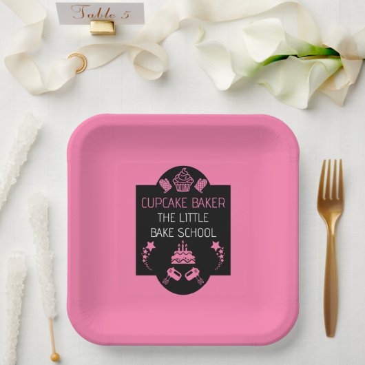 Cupcake Backkurs Pappteller (Hochzeit)