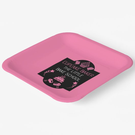 Cupcake Backkurs Pappteller (Gewinkelt)