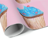 Cupcake Backmuster Niedlich Moderne Festspiele Wra Geschenkpapier (Rolleneckpunkt)