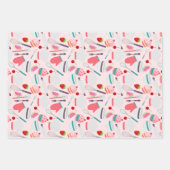 Cupcake Backmuster Pink Lila Geschenkpapier Set (Vorderseite 3)