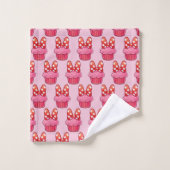 Cupcake Badehandtuch Set (Waschlappen)
