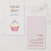 Cupcake Bake Business Card Visitenkarte (Vorne/Hinten)