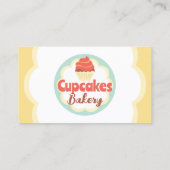 Cupcake Bake Business Card Visitenkarte (Rückseite)
