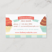 Cupcake Bake Business Card Visitenkarte (Vorderseite)