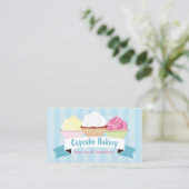 Cupcake Bake Business Card Visitenkarte (Stehend Vorderseite)