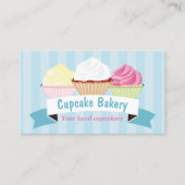 Cupcake Bake Business Card Visitenkarte (Vorderseite)