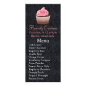 Cupcake Bake Business Menü Rack Card (Vorne)