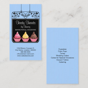 Cupcake Bakeholder-Schild Visitenkarte
