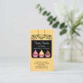 Cupcake Bakeholder-Schild Visitenkarte (Stehend Vorderseite)