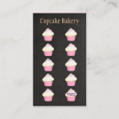 Cupcake Baker Bäckerei Kundenloyalty Punch Treuekarte (Vorderseite)