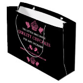 Cupcake Baker Große Geschenktüte (Rückseite Schrägansicht)