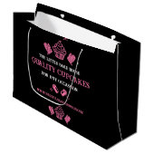 Cupcake Baker Große Geschenktüte (Vorderseite Schrägansicht)