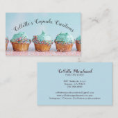 Cupcake Baker Konditorei Koch Catering Visitenkarte (Vorne/Hinten)