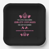 Cupcake Baker Pappteller (Vorderseite)