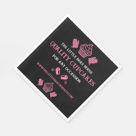 Cupcake Baker Serviette (Ecke)