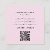 Cupcake Bakery | Baker Koch Catering ODER Code Quadratische Visitenkarte (Rückseite)