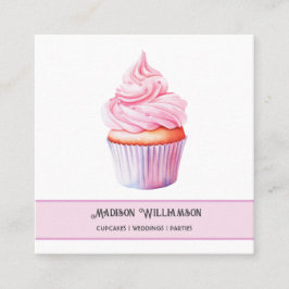 Cupcake Bakery | Baker Koch Catering ODER Code Quadratische Visitenkarte