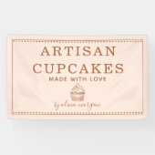 Cupcake Bakery Baking Utensils Business Banner (Horizontal)
