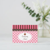 Cupcake Bakery Business Cards Visitenkarte (Stehend Vorderseite)