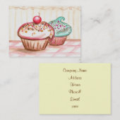 Cupcake Bakery Business Cards Visitenkarte (Vorne/Hinten)