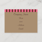 Cupcake Bakery Business Cards Visitenkarte (Rückseite)