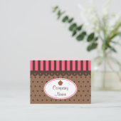 Cupcake Bakery Business Cards Visitenkarte (Stehend Vorderseite)