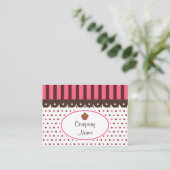 Cupcake Bakery Business Cards Visitenkarte (Stehend Vorderseite)