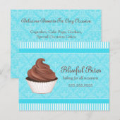 Cupcake Bakery Business Werbeaktion Postkarte (Vorne/Hinten)
