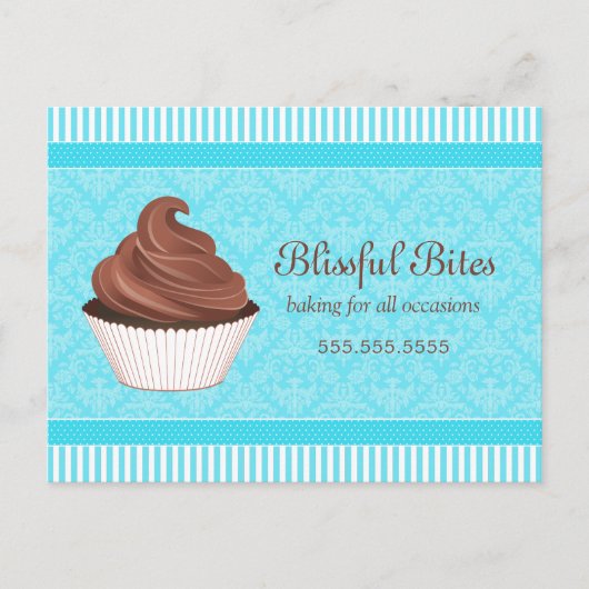 Cupcake Bakery Business Werbeaktion Postkarte (Vorderseite)
