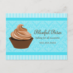 Cupcake Bakery Business Werbeaktion Postkarte