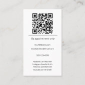 Cupcake Bakery Elegantes Foto Logo Visitenkarte (Rückseite)