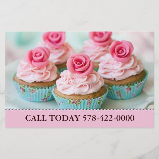 Cupcake Bakery Flyer (Hinten)