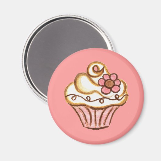 Cupcake Bakery Kitchenette Magnet (Vorderseite/Rückseite)
