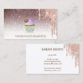 Cupcake Bakery Koch, niedlich Visitenkarte (Vorne/Hinten)