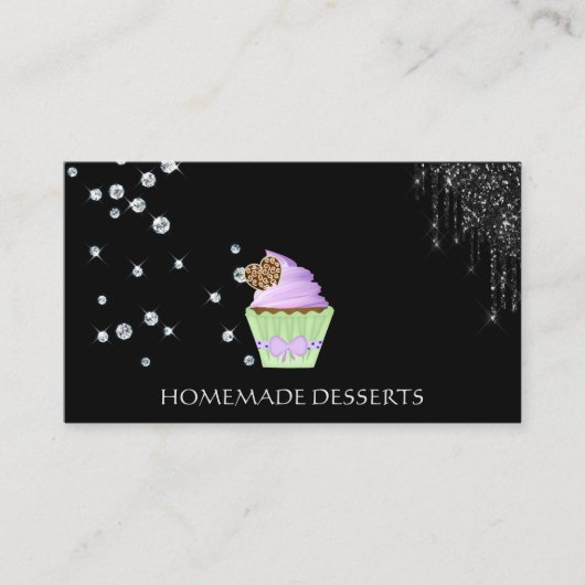 Cupcake Bakery Koch, niedlich Visitenkarte (Vorderseite)