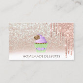 Cupcake Bakery Koch, niedlich Visitenkarte (Vorderseite)